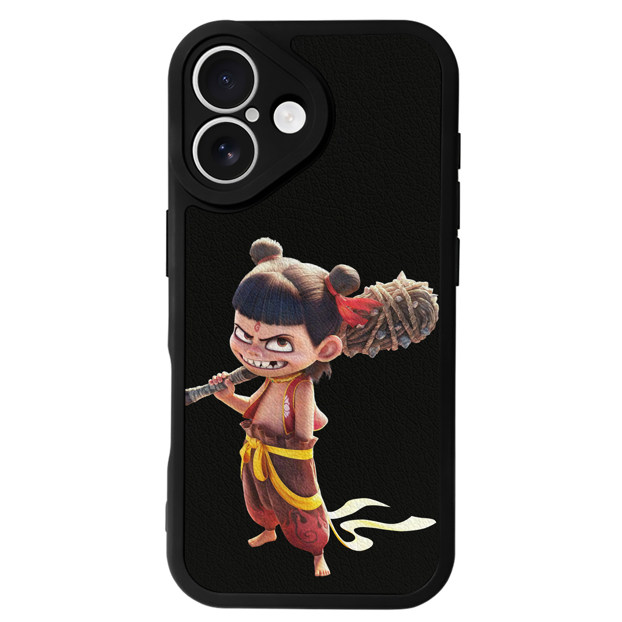 （画像用） Ne Zha 2 ナタ 魔童の大暴れ 【iPhone 16シリーズ対応】シリコンスマホケース（レザー調） 材質：シリコン